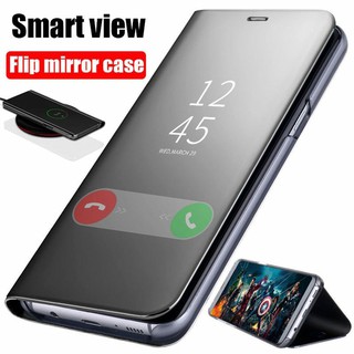 Smart Mirror Flip Phone Case Back Cover Casing For Samsung Galaxy S8 S9 S10 Plus S10+ S10E S8+ S9+ S10 5G Cover Cases