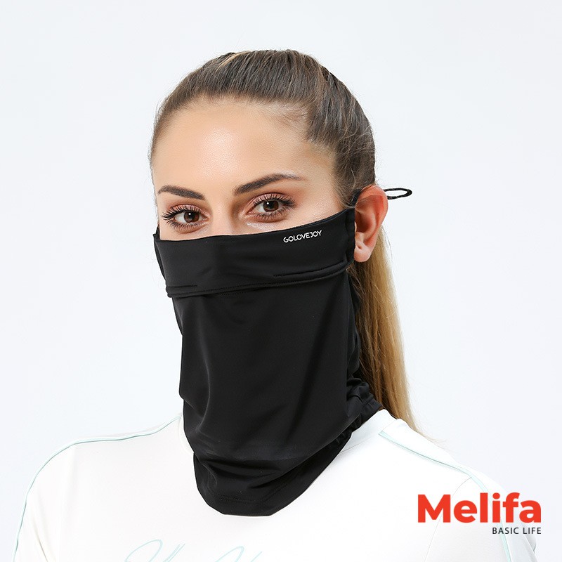 Khẩu trang chống nắng nam nữ nhiều màu trùm cổ vai , chống tia UV UPF50+ chất cotton lụa  mã K0148 | BigBuy360 - bigbuy360.vn