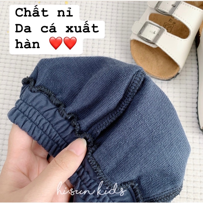 Set 3 quần nỉ Hisun cho bé trai/bé gái