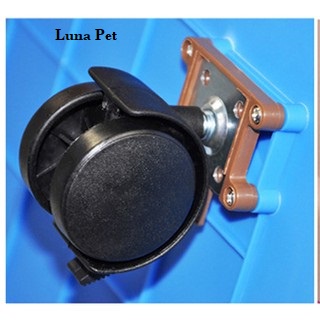 Bánh xe cho Lồng vận chuyển chó size LỚN- bánh xe cho lồng vận chuyển lớn ( 4 bánh) - Hoshi Pet VN