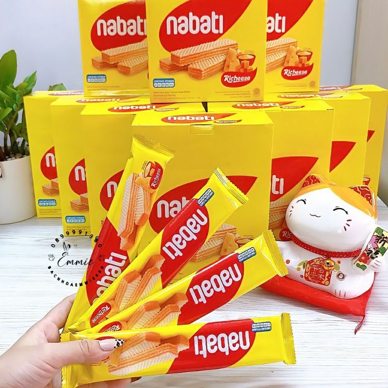 0Bánh Kem Xốp hộp Nabati Phô Mai/Socola 320g