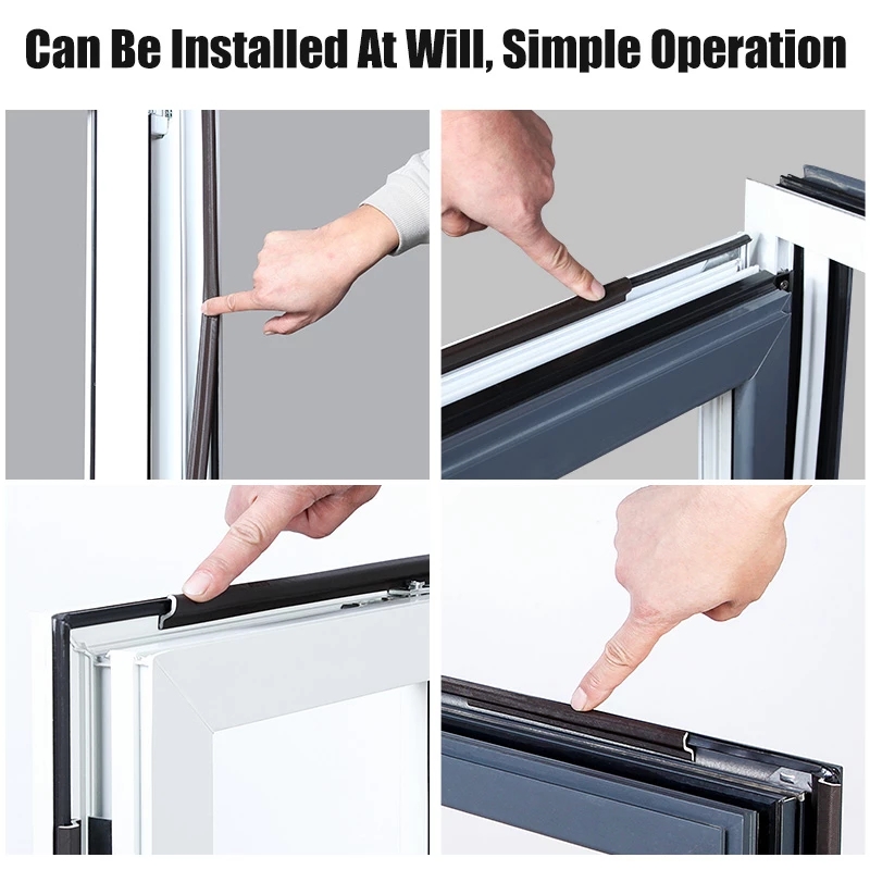 Cuộn Xốp Dán Viền Cửa Sổ Cách Âm Hình Chữ V Dài 5m