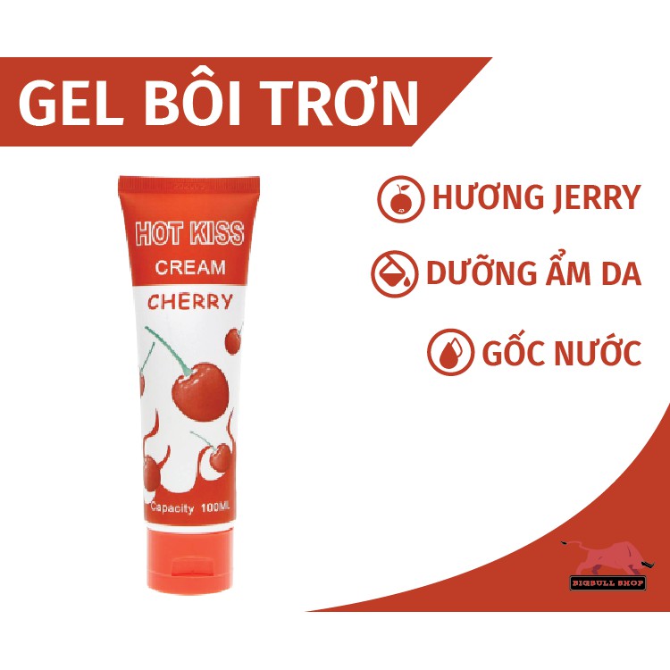 [Quà tặng 3 chiếc bao cao su] Gel bôi trơn hương trái cây Hotkiss/Lovekiss/Silktouch 100ml - Bigbull Shop