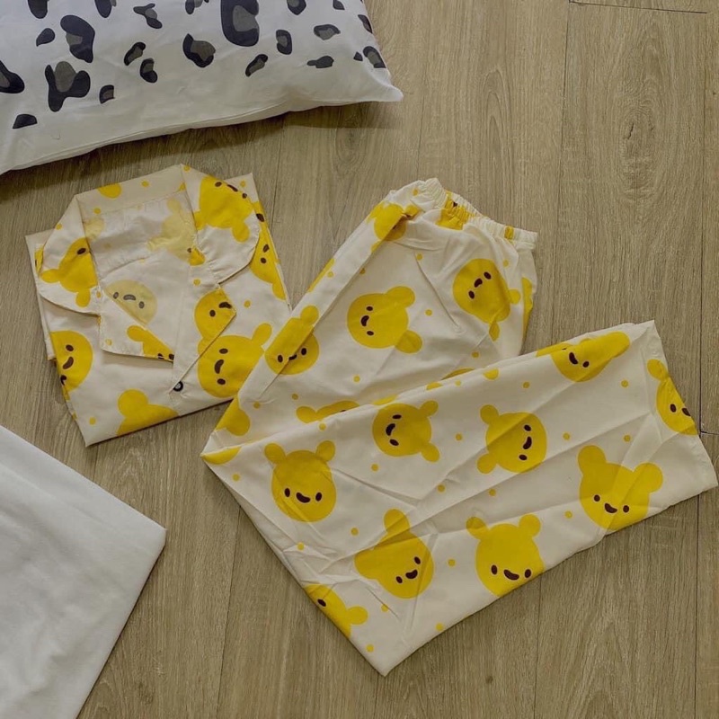 Bộ ngủ pijama cộc dài cute mặc nhà chất siêu mịn JUNIDO B26