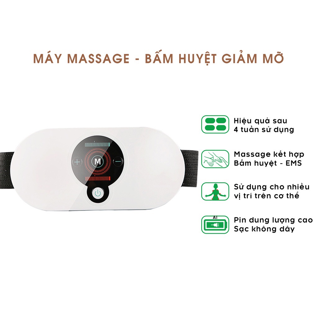 Máy Massage Bụng KonKa M3 Đa Năng Giảm Mỡ Béo Và Đau Nhức Toàn Thân An Toàn, Hiệu Quả, Di Chuyển Tiện Lợi