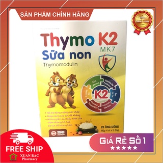 ✅[CHÍNH HÃNG] Thymo sữa non D3 K2 MK7 - Thymomodulin tăng sức đề kháng cho bé, Bổ sung kẽm và các vitamin