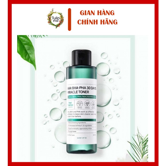 Toner Dưỡng Ẩm Làm Sạch Some By Mi AHA BHA PHA 30 Days Miracle Toner