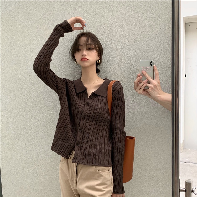  Áo Cardigan Dệt Kim Tay Dài Thiết Kế Đơn Giản Cho Nữ | BigBuy360 - bigbuy360.vn