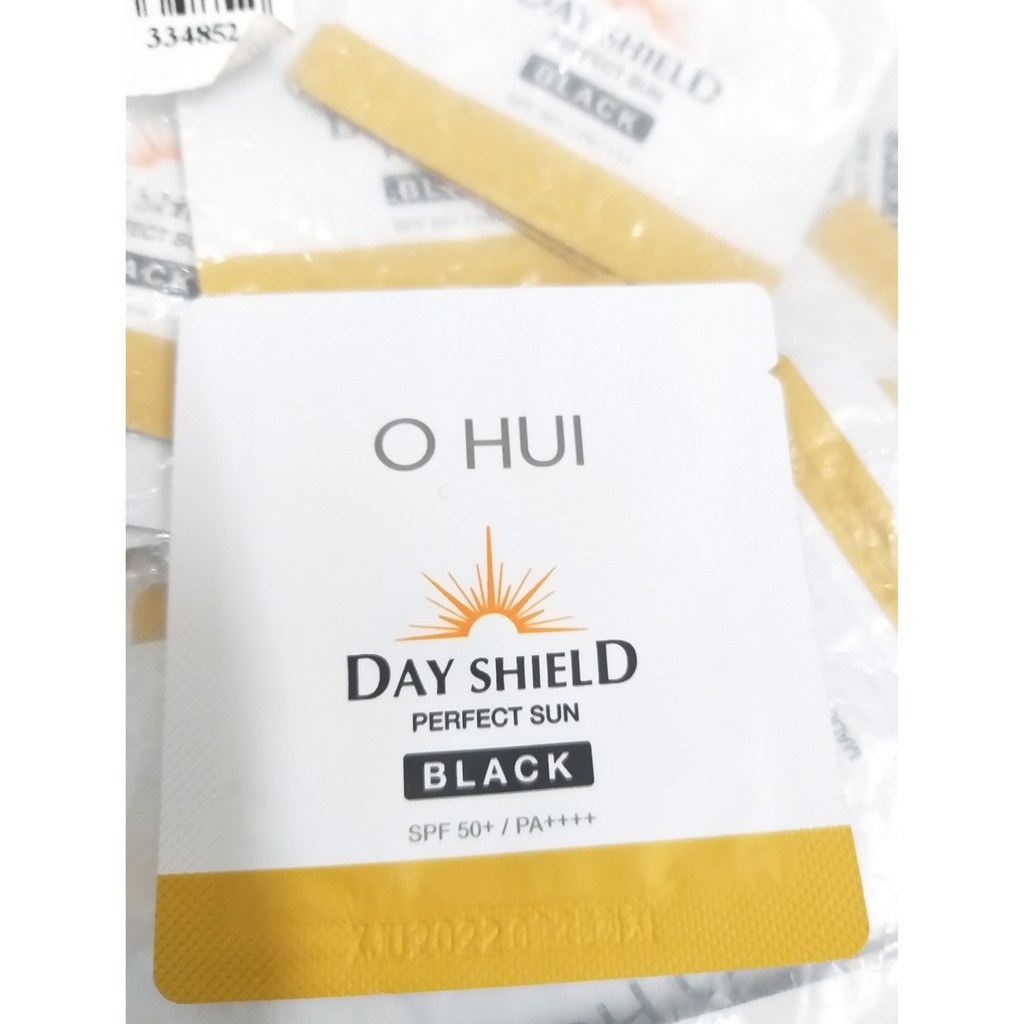 GÓI KEM CHỐNG NẮNG OHUI Day Shield Perfect Sun Black 1ml