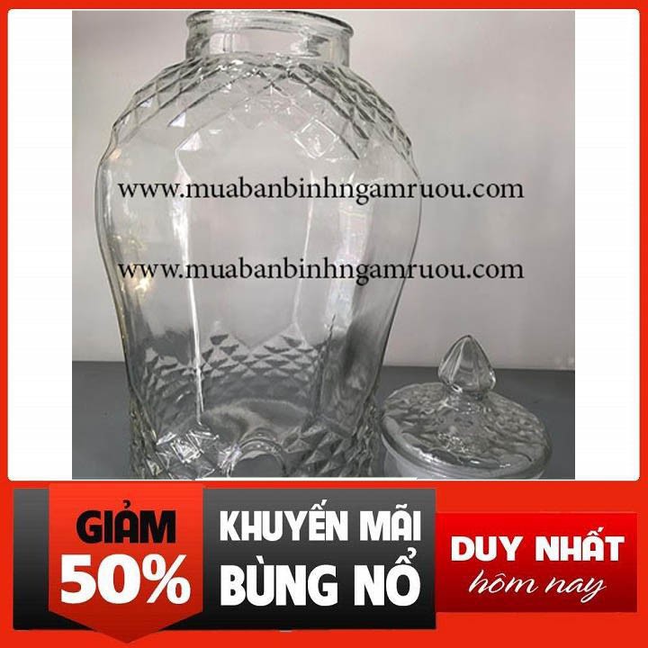 Bình Bầu Kim Cương 25 lit - Hũ Ngâm Sâm 25 lit