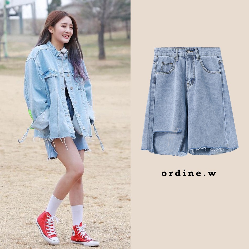 ORDER_Quần short jeans cắt gấu G IDLE Minnie, CLC Yeeun