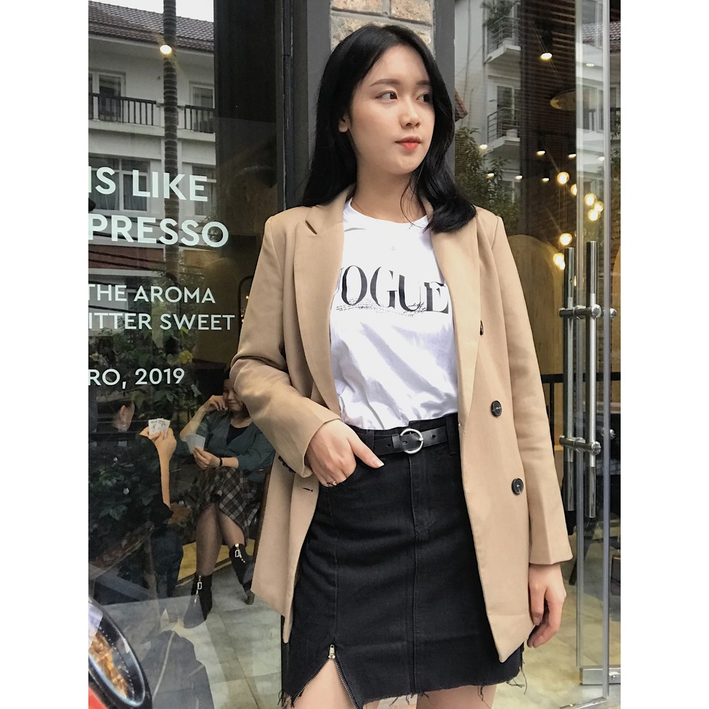 [#VJL2] Váy Jeans JEANSLA Đen Basic Khóa đùi lệch tua rua | BigBuy360 - bigbuy360.vn