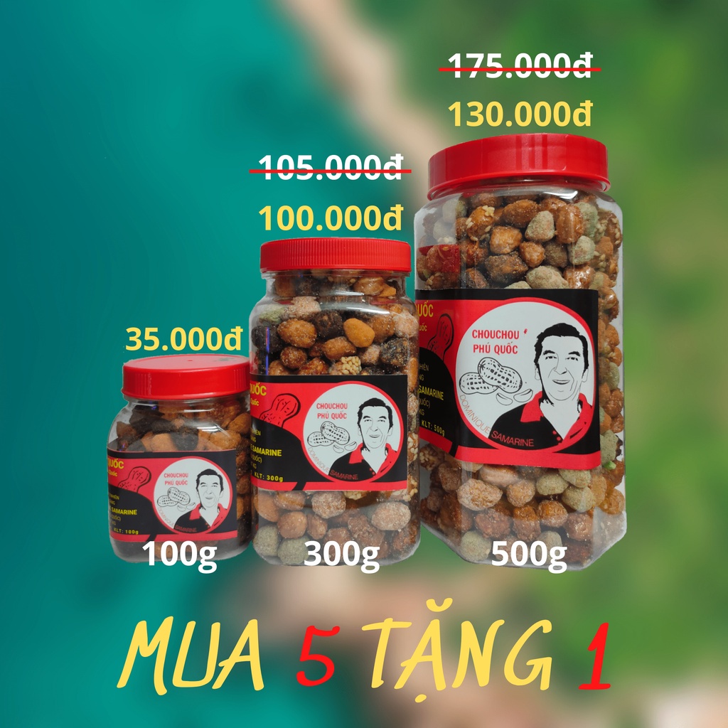 Đậu phộng thập cẩm 30 vị CHOUCHOU PHÚ QUỐC ÔNG TÂY - hũ 100g