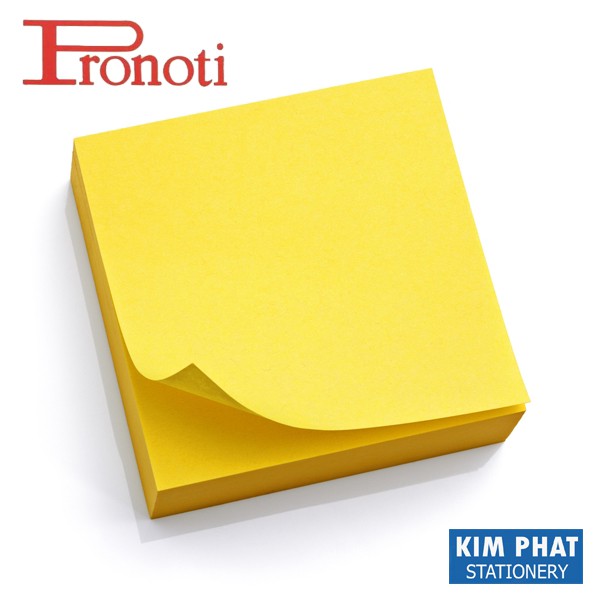Giấy nhớ, giấy note, giấy nhắn vàng 3x3 Pronoti