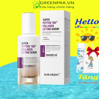 Serum Sur Medic Huyết Thanh Peptide Phục Hồi Tái Tạo Dưỡng Da SUR.MEDIC SUPER PEPTIDE 100TM COLLAGEN LIFTING SERUM 50ML