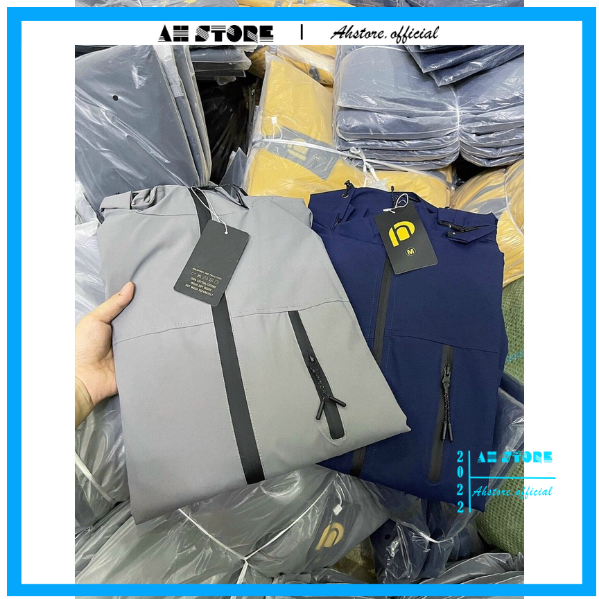 Áo khoác gió nam nữ 2 lớp chống nước chống gió cao cấp, áo gió nam nữ chất liệu gió tráng bạc ngăn tia UV - AHSTORE