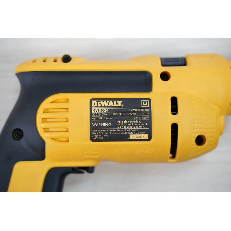 [Hàng chính hãng] Máy Khoan Động Lực 650W DEWALT DWD024-B1 - Chính Hãng - SKU DWD024