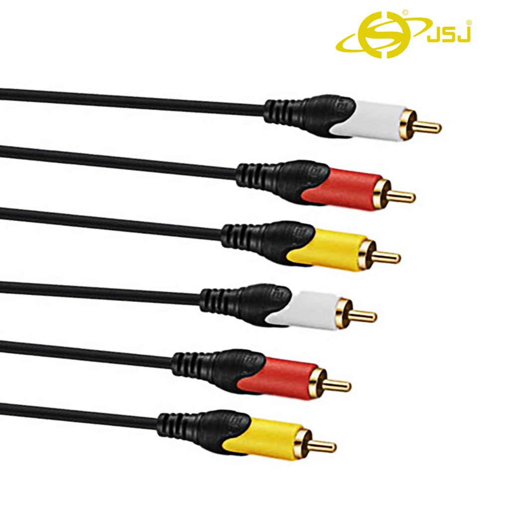 Dây tín hiệu JSJ : 3.5mm Ra 2 Đầu AV, 4 Đầu AV, 6 Đầu AV, 2 Đầu 3.5mm dài 1.5m - 5m