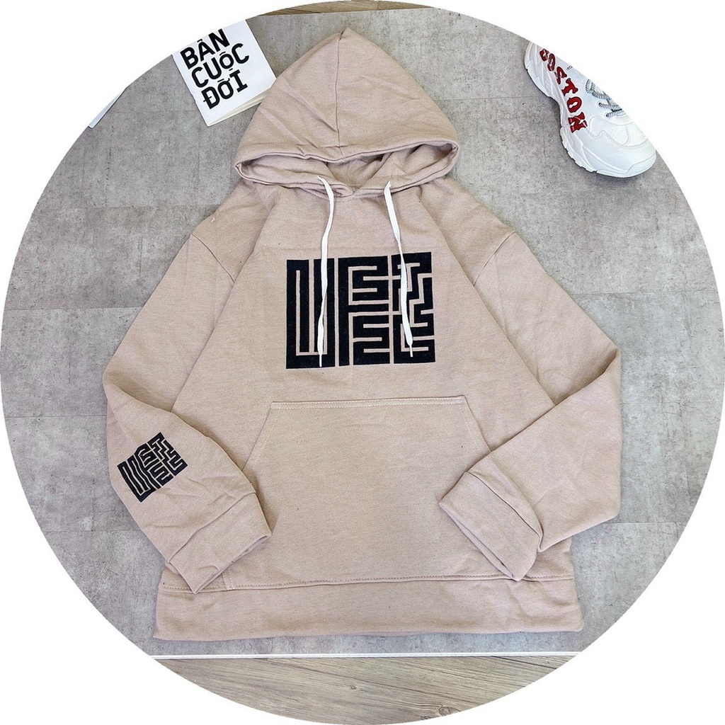 Áo Khoác Hoodie Nam Nữ In Họa Tiết Dấu Mộc Vải Nỉ Cao Cấp Phong Cách Cá Tính Độc Đáo Hot Trend Mới