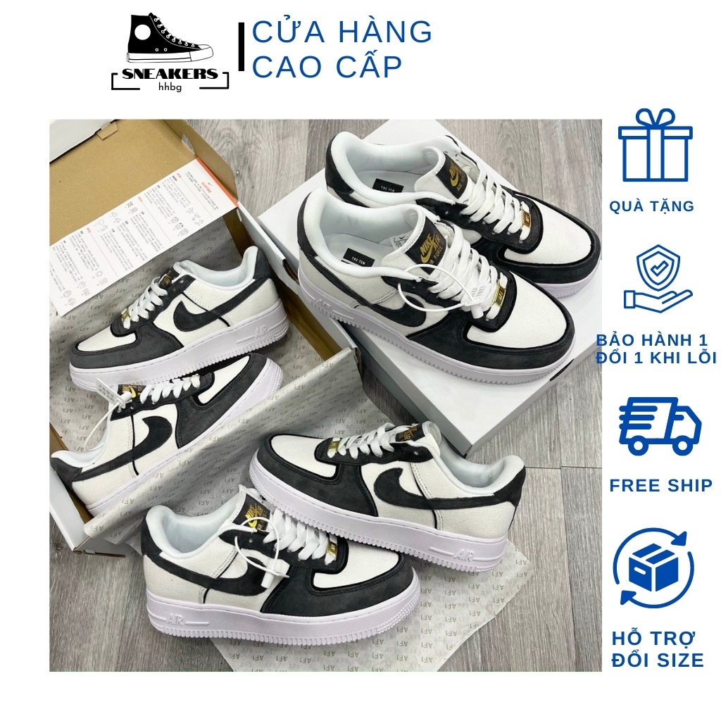 Giày thể thao nam, sneaker nữ, air force 1, AF1 xám lông chuột Bản Trung Chất lượng Hàng S.C Đầy đủ PK+ Box BV