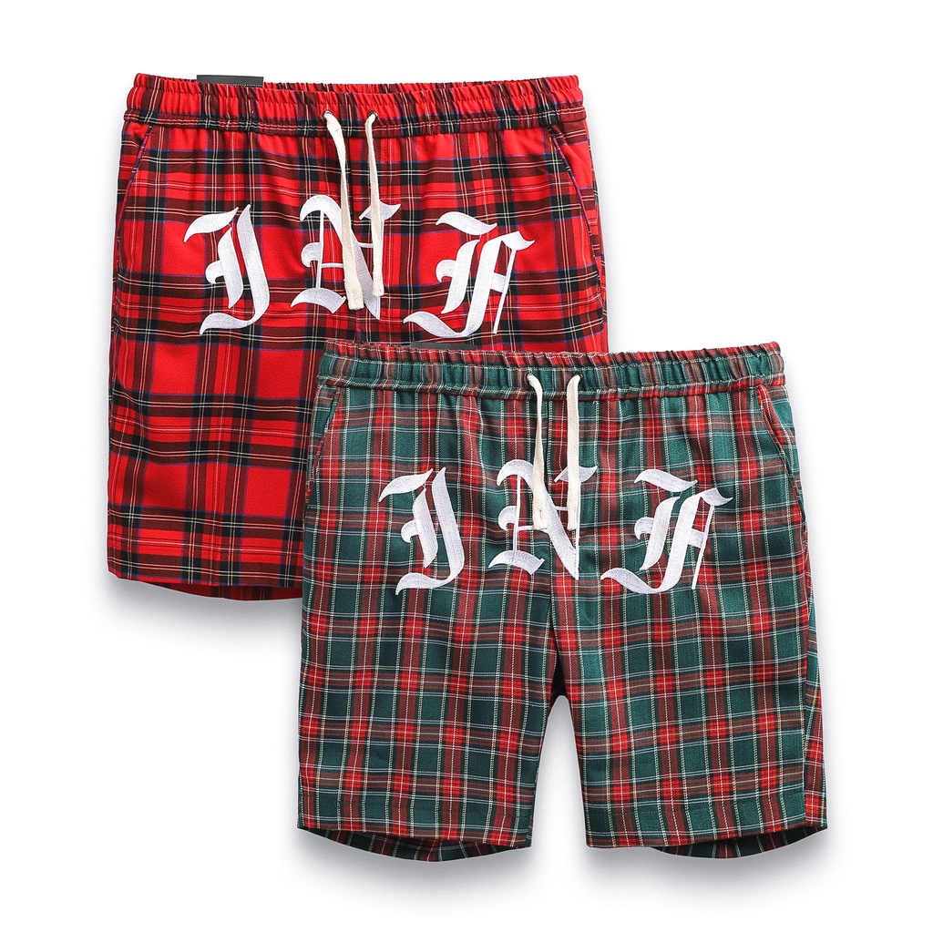 Quần Đùi Nam , Thun  INF Flannel With Embroidery , Vải Thun Cotton Co Giãn Nhẹ QD002592, SOMEHOW
