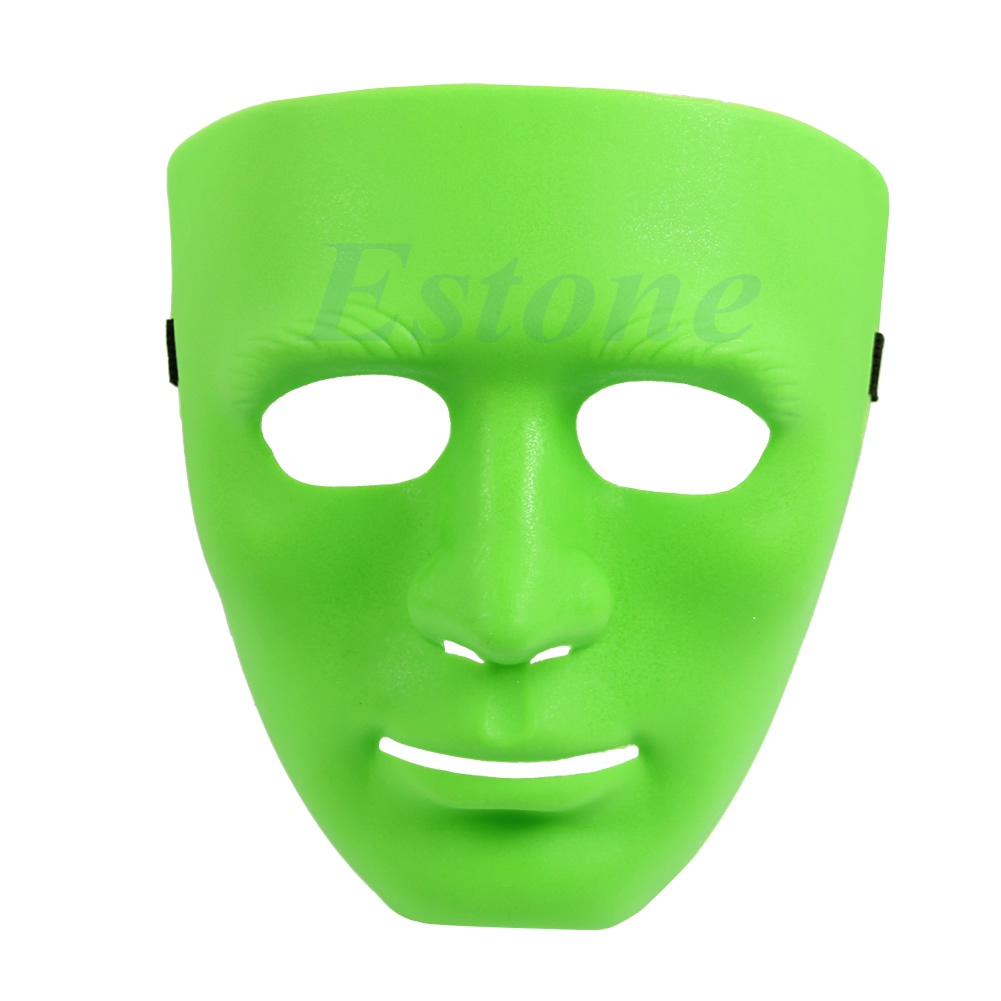 Mặt Nạ Nhựa Toàn Diện Màu Trơn Dùng Biểu Diễn Nhảy Hiphop