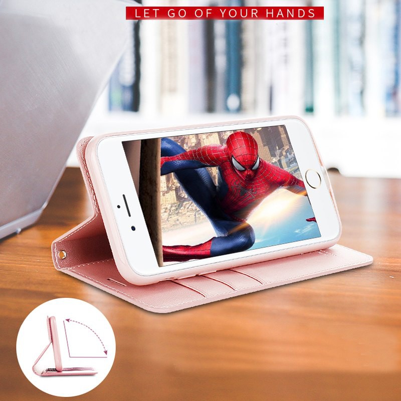 Bao da iPhone 6/ 6S hiệu Hanman (Có kèm dây đeo) | BigBuy360 - bigbuy360.vn