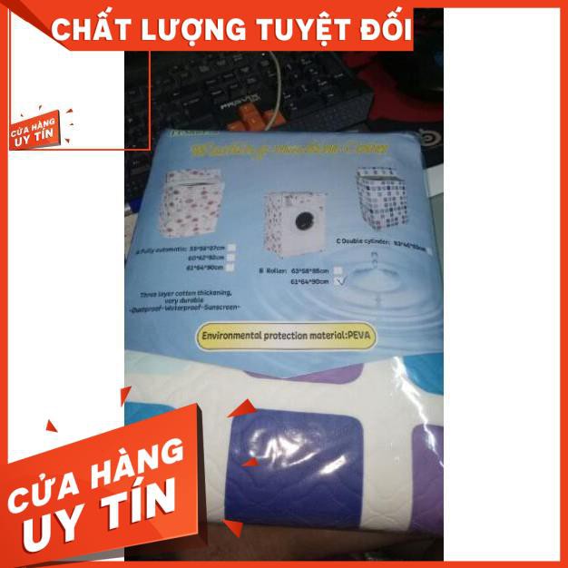 Áo Trùm Máy Giặt Cửa Ngang thiết kế 2 lớp Cao Cấp Loại Dày cho máy từ 8 đến 14kg