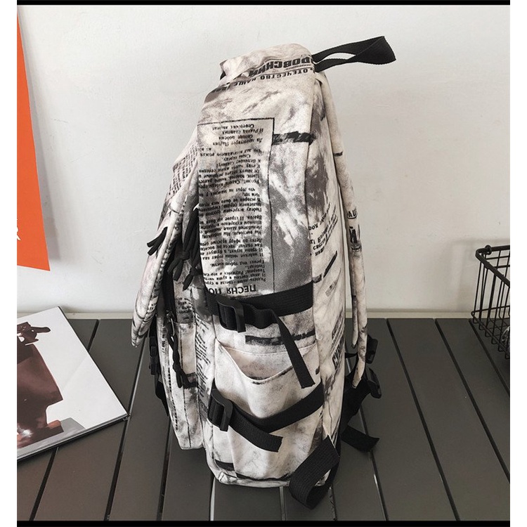 Balo đi học nam nữ ulzzang đựng Laptop Loang cho học sinh style Hàn Quốc unisex Mohana MH288