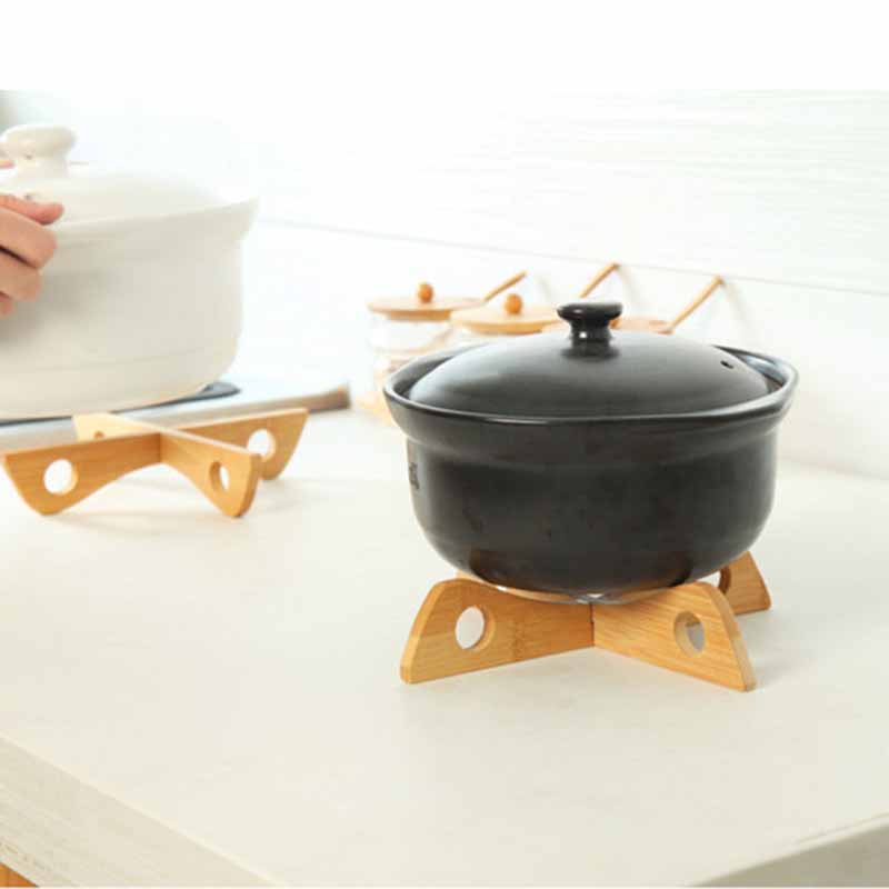 Giá Đỡ Xoong Nồi Bằng Gỗ Cách Nhiệt Chống Bỏng Có Thể Tháo Rời Tiện Dụng Cho Nhà Bếp