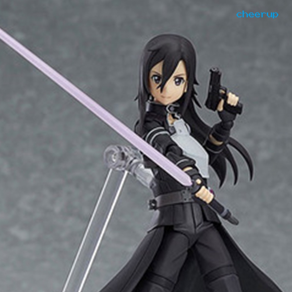 cpmx_Figure Model Anime Sword Art Online Action Asuna Kirito Kiriko Asada Shino PVC Cartoon Miniature Display Mold for Kids