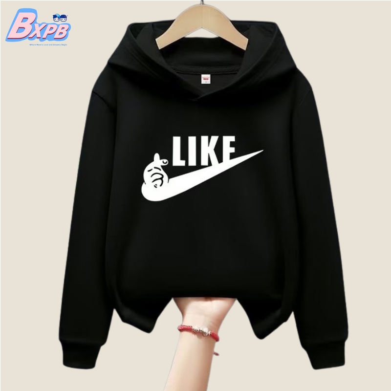 BXPB Áo Hoodie Dáng Rộng Thoải Mái In Chữ Phong Cách Mới Cho Bé Trai Và Bé