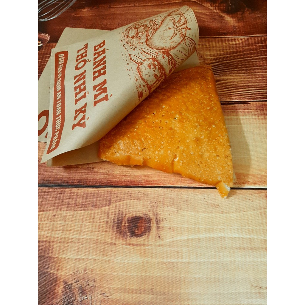 100 TÚI GIẤY KRAFT NHẬT ĐỰNG BÁNH MÌ KEBAB SIZE 20X20CM