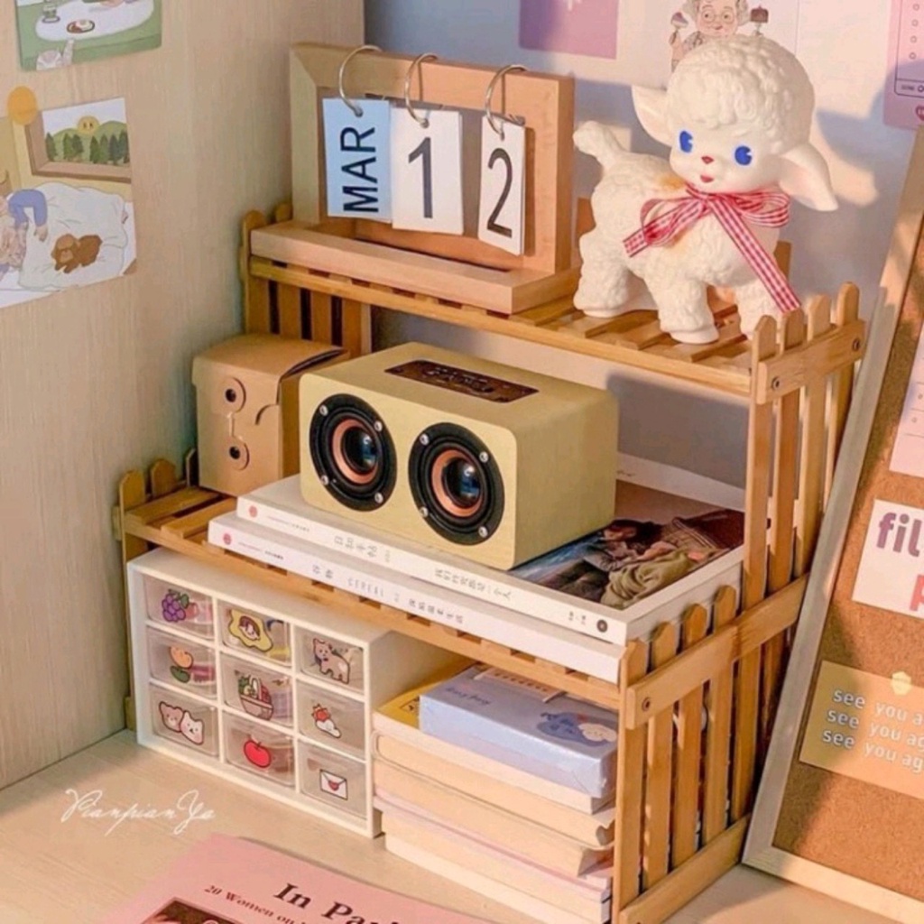 Kệ đựng đồ mini 9 ngăn siêu xinh