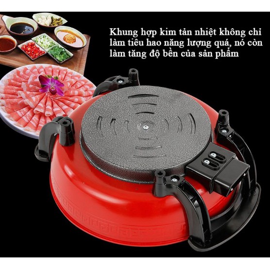 Nồi lẩu điện đa năng MISHIO hàng nội địa cao cấp- dung tích 5l