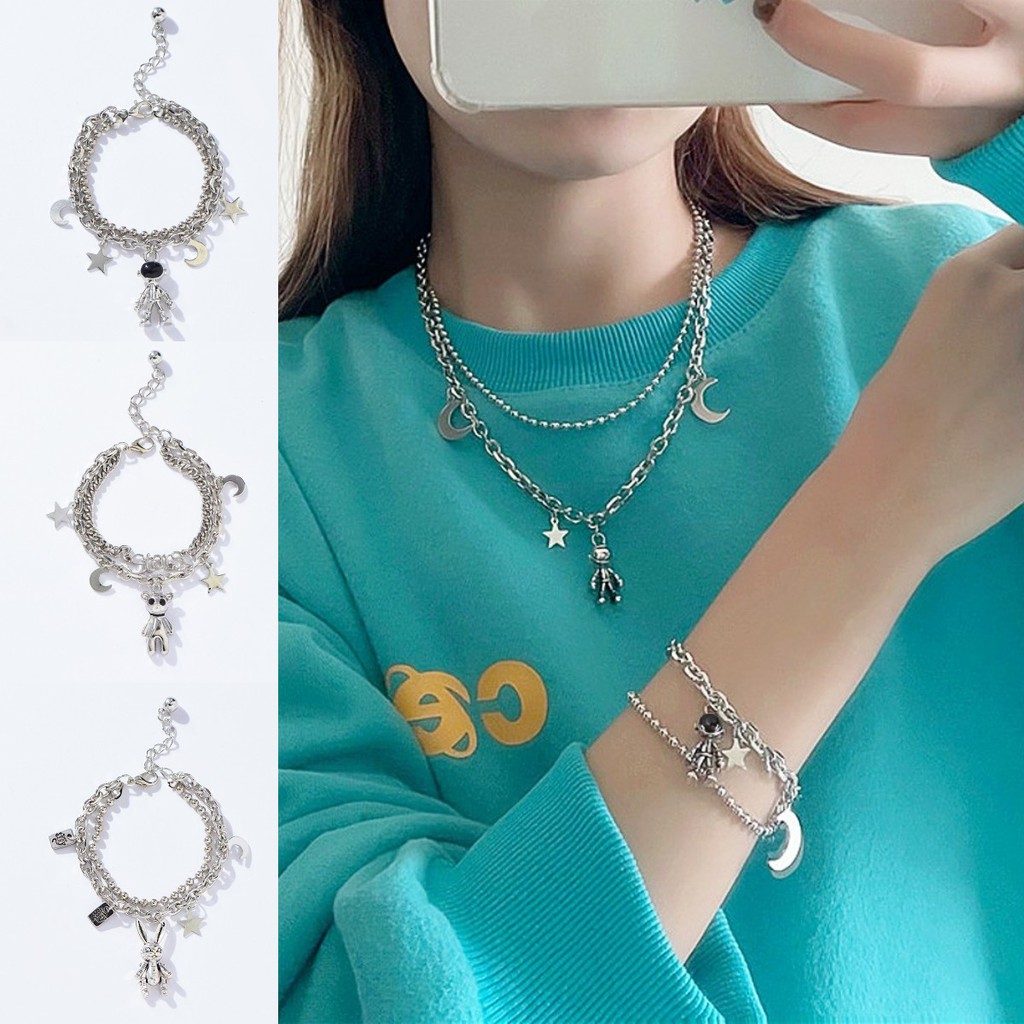 Vòng Tay Bằng Hợp Kim Hình Gấu Xinh Xắn phong cách Hàn Quốc cho nữ | BigBuy360 - bigbuy360.vn