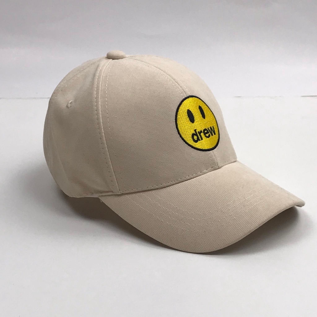 Mũ lưỡi trai thêu hình mặt DREW Nón kết chất nỉ cao cấp thời trang form unisex nam nữ K27