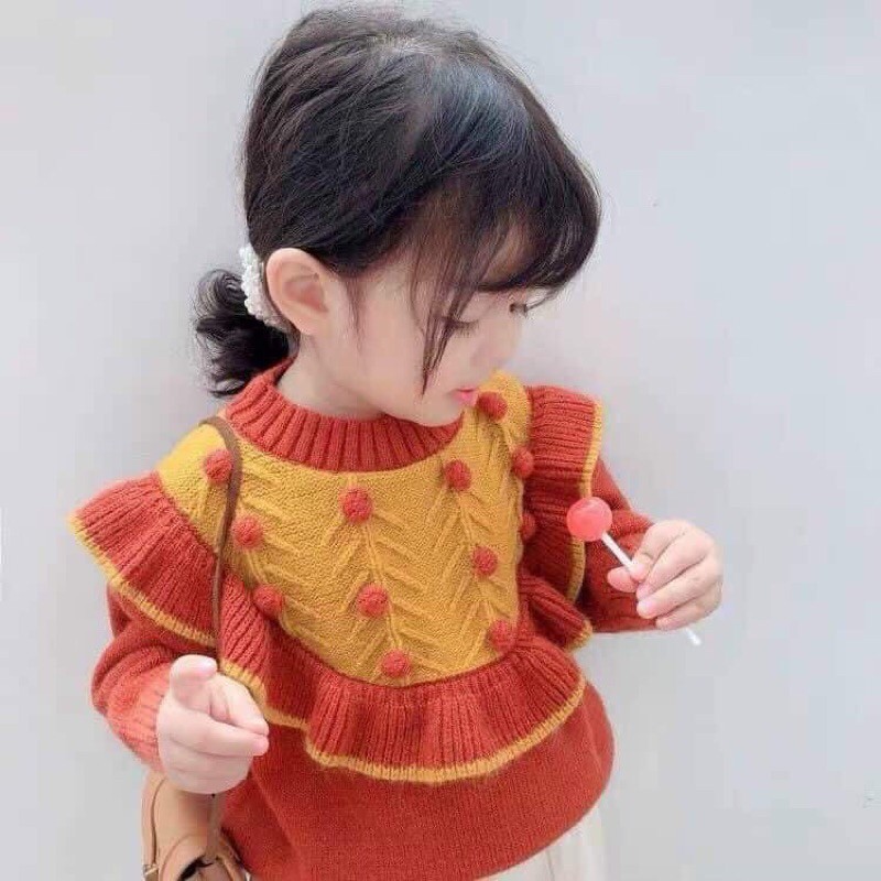 áo len điệu bé gái