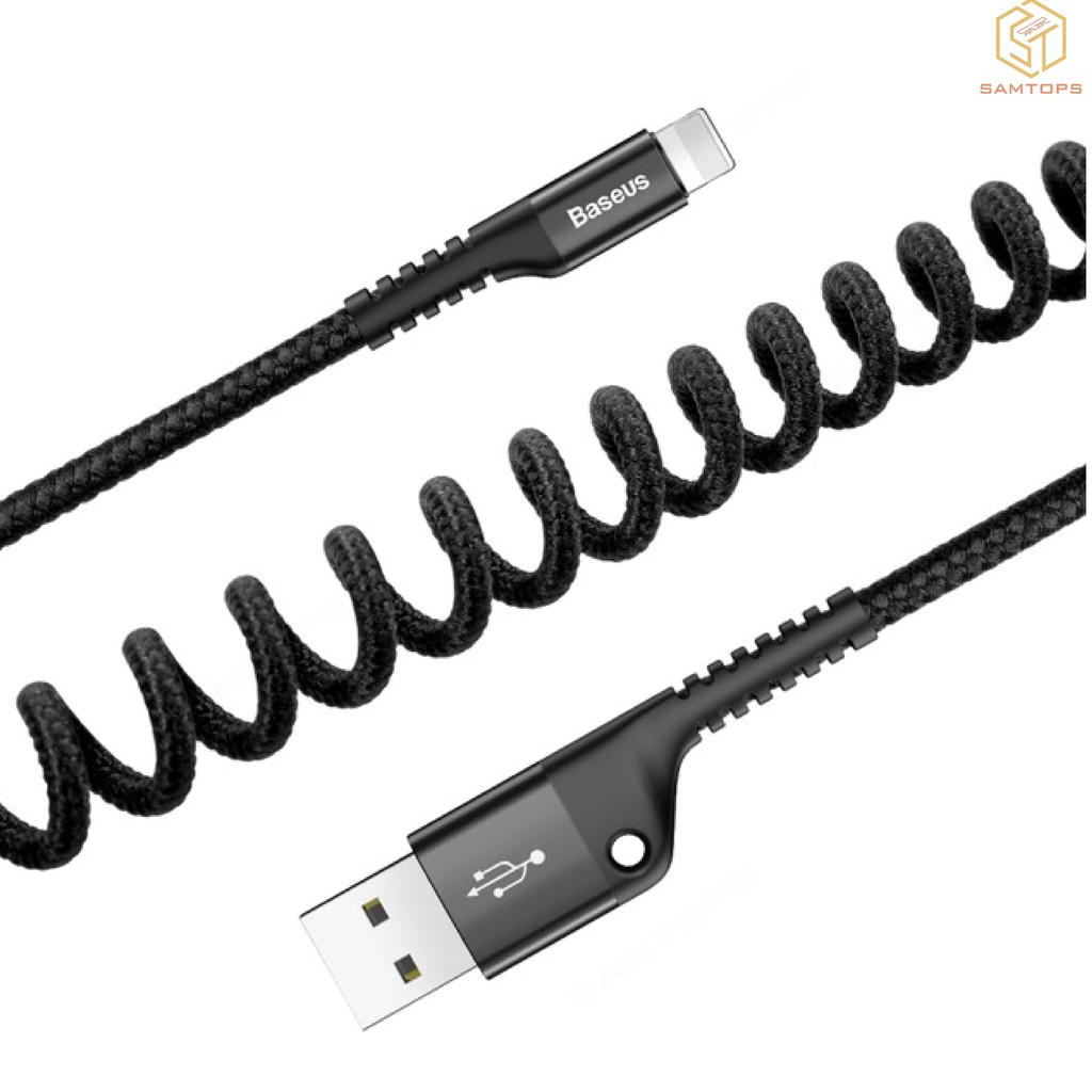 Dây Cáp Sạc USB Baseus Dạng Lò Xo Cho iPhone