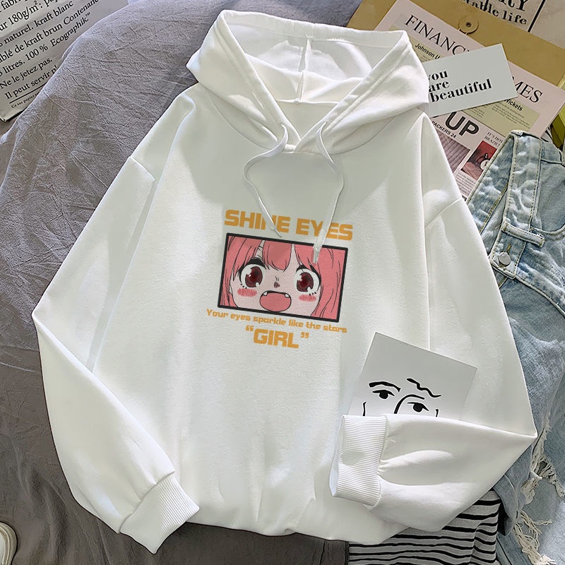 Áo hoodie cotton dáng rộng mỏng phong cách Hong Kong thời trang mùa thu 2021 dành cho học sinh nữ | BigBuy360 - bigbuy360.vn
