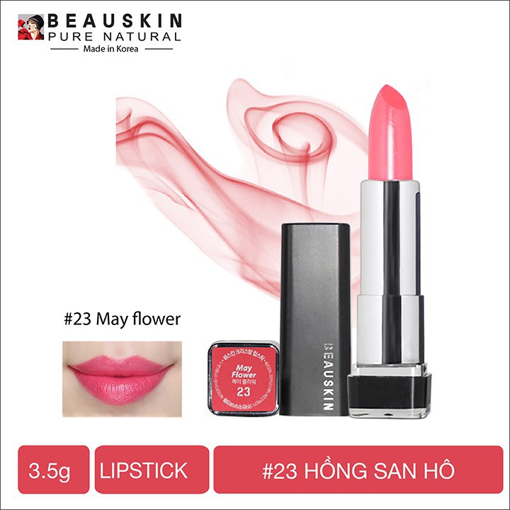 [ SALE LỚN ] Son môi lâu trôi nhiều dưỡng Beauskin Crystal Lipstick 3.5g