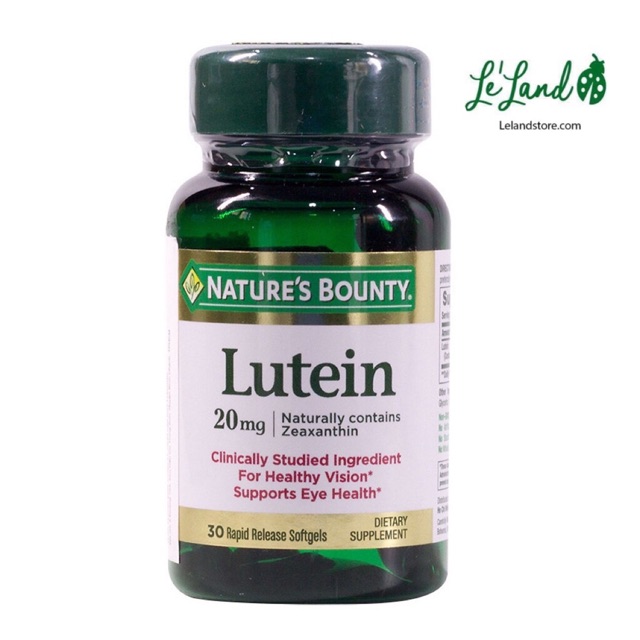 CHÍNH HÃNG- VIÊN BỔ MẮT TĂNG CƯỜNG THỊ LỰC LUTEIN CỦA NATURE’ BOUNTY | Thế Giới Skin Care