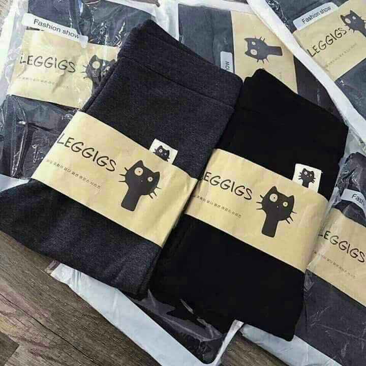 Quần Legging Mèo Lót Lông Nữ, Hàng Chuẩn Giữ Nhiệt, 2 Màu_SAMKID