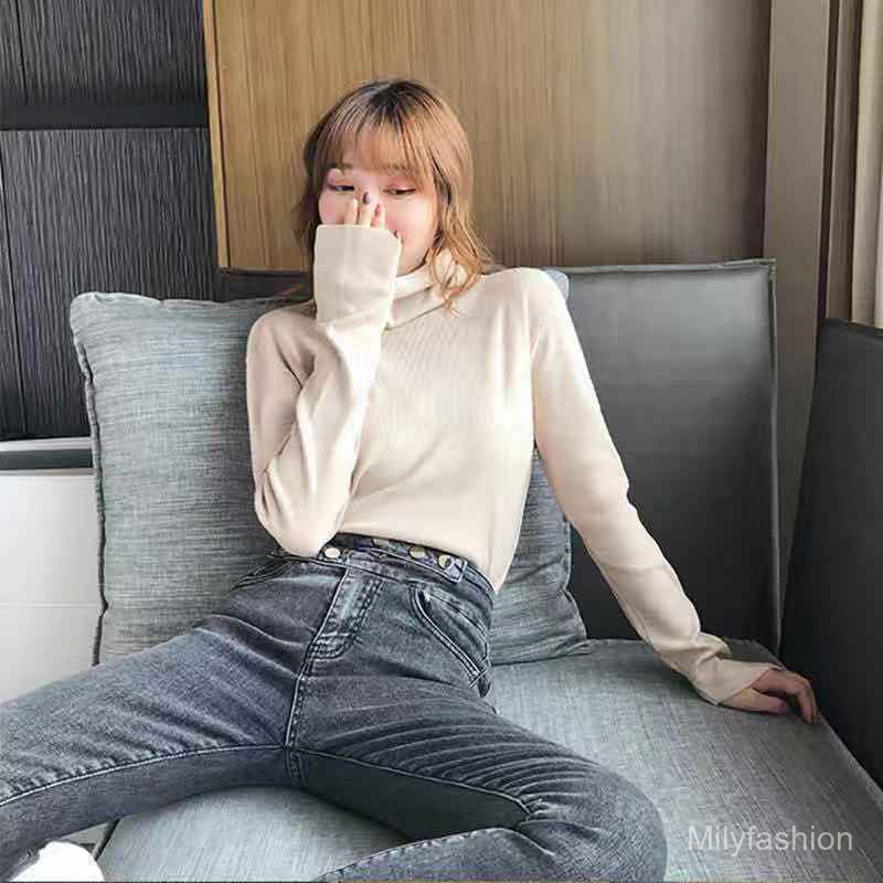 Áo Len Cổ Lọ Dáng Rộng Phong Cách Hàn Quốc Cho Nữ Za4U | BigBuy360 - bigbuy360.vn