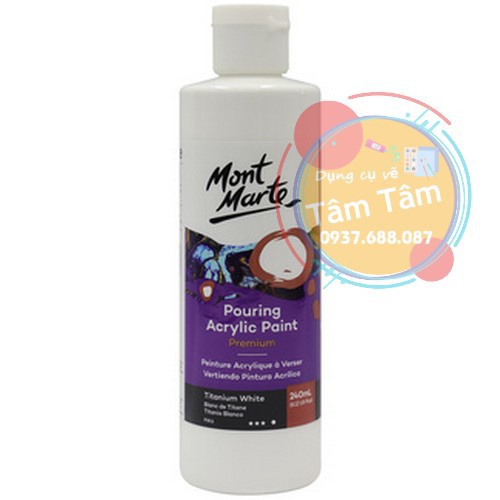 Mont Marte Premium Pouring Acrylic Paint, Màu Acrylic Pouring đăng lần 1/2-Dụng cụ vẽ Tâm Tâm