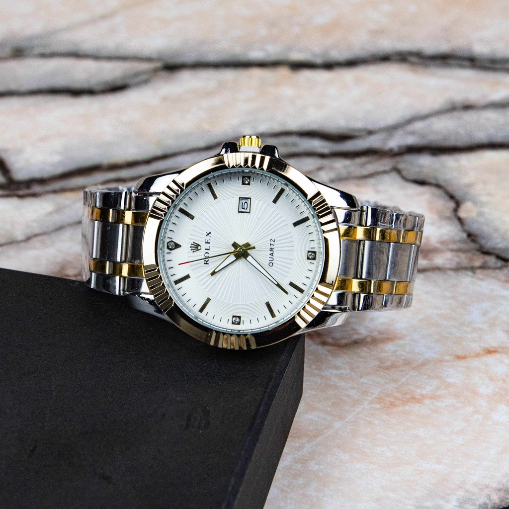 Đồng hồ nam dây thép Rolex dây thép cao cấp không gỉ mặt kính chống xước, chống nước sang trọng - Bảo hành 12 Tháng | BigBuy360 - bigbuy360.vn