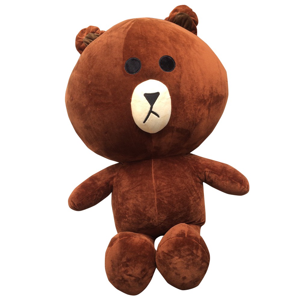 Gấu bông Brown cao cấp khổ vải 1m2, lông gấu mềm mịn
