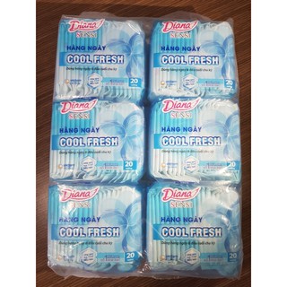 COMBO 6 GÓI BVS SENSI HÀNG NGÀY COOL 20 MIẾNG ( KHÔNG DÙNG TRONG CHU KỲ )