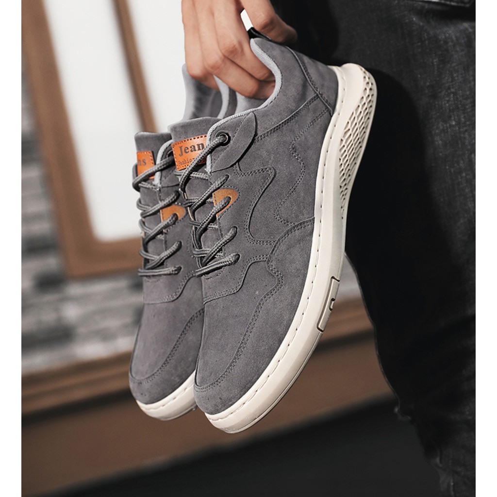 Giày Nam Da Lộn Thời Trang HOT - Sneaker Nam Cao Cấp [Hàng Nhập Khẩu] - PB.Style - PB009