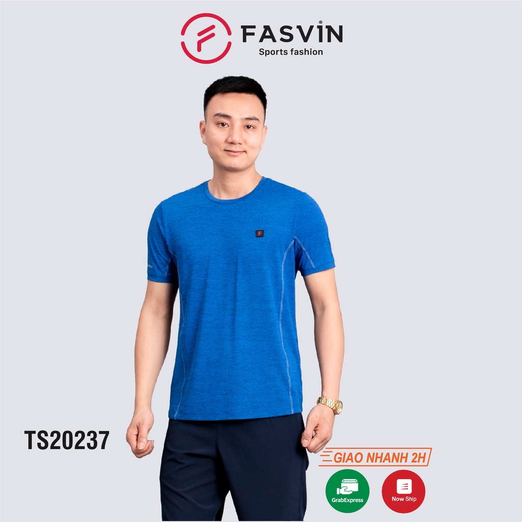 Áo phông nam thun lạnh cao cấp Fasvin TS20237.HN dáng thể thao trẻ trung khỏe khoắn vải mềm mát co giãn tốt | BigBuy360 - bigbuy360.vn
